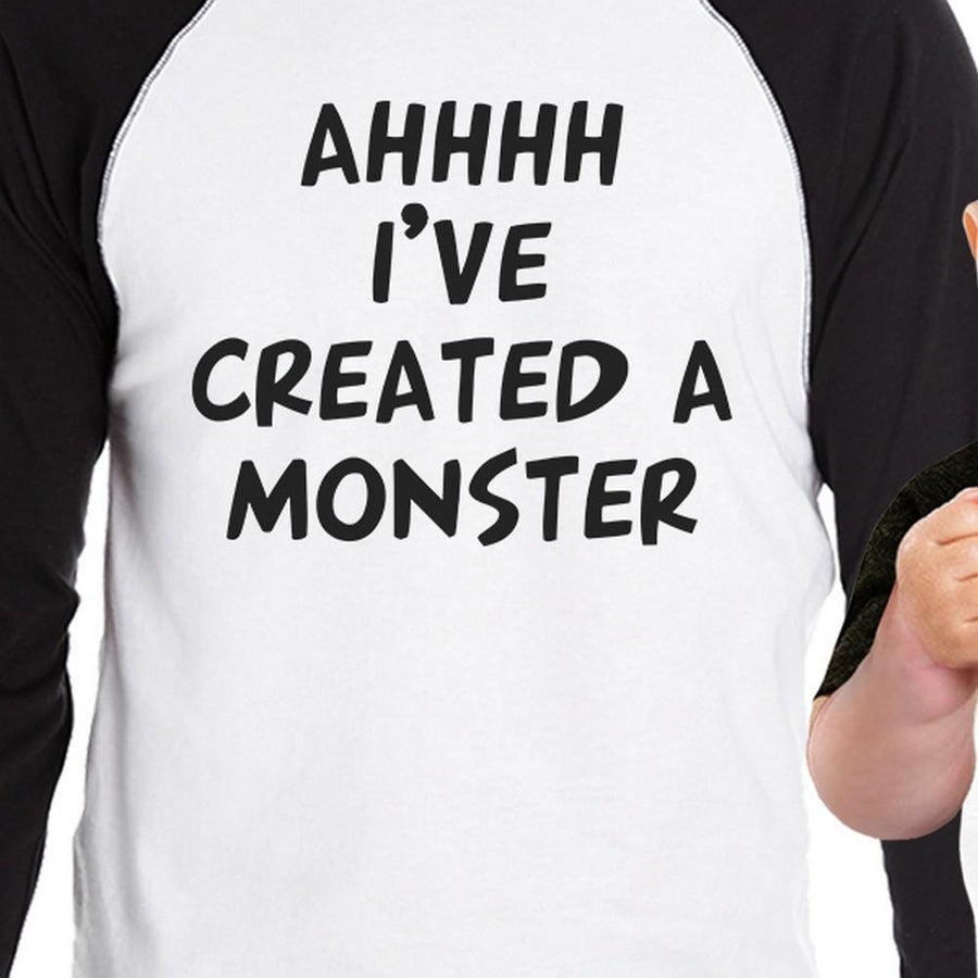 Created A Monster Dad Baby Matching Baseball Shirts New Dad Gifts