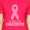 I You We Can-Cervive Breast Cancer Womens Hot Pink Shirt