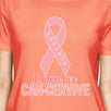 I You We Can-Cervive Breast Cancer Womens Peach Shirt