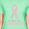 I You We Can-Cervive Breast Cancer Womens Mint Shirt