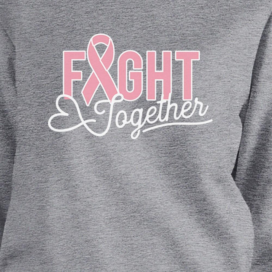 Fight Together Breast Cancer Awareness Grey SweatShirt