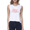 Fight Together Breast Cancer Awareness Womens White Crop Top