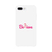 Believe Breast Cancer Awareness White Phone Case