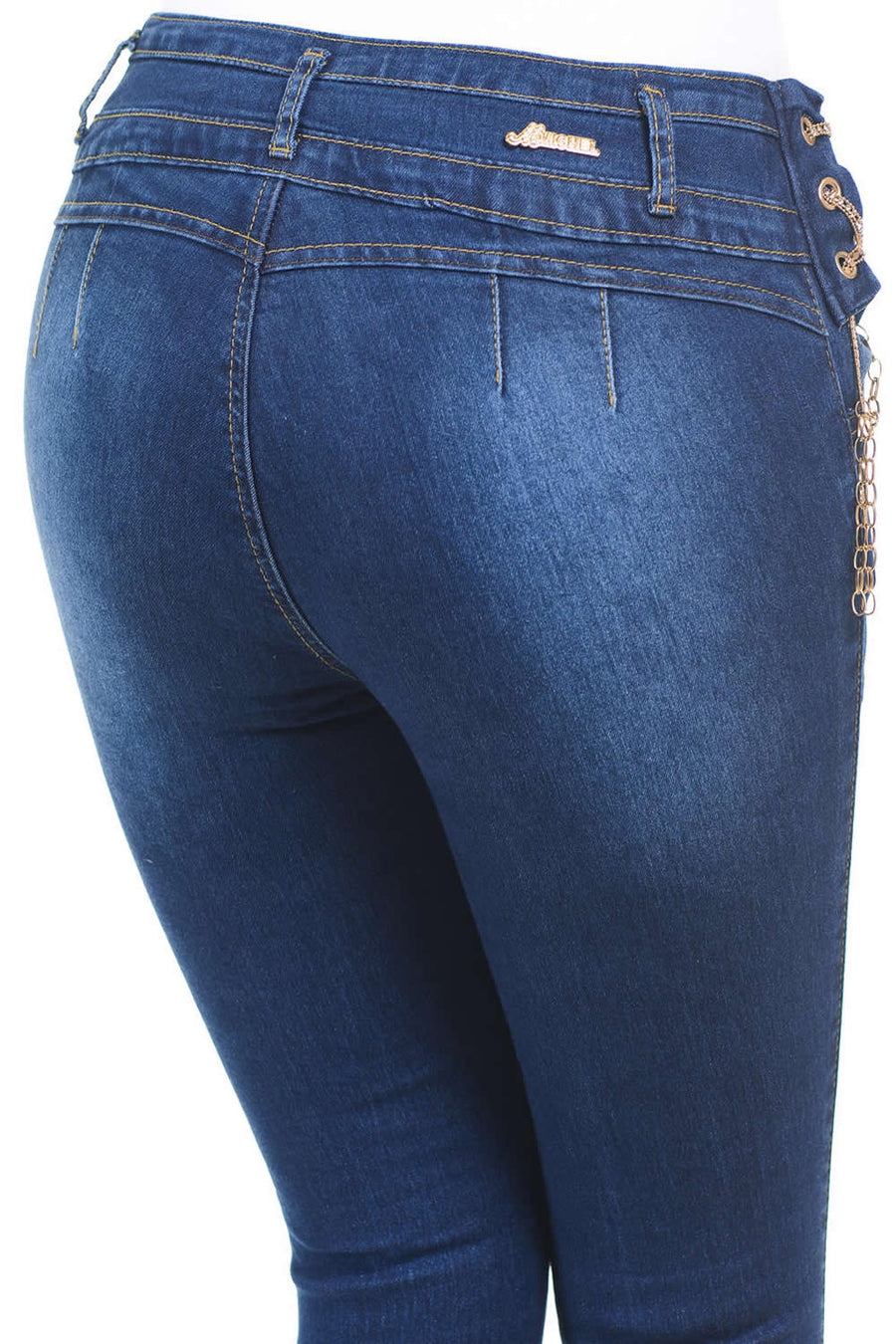 M.Michel Women's Jeans Colombian Design, Butt Lift, Levanta Cola, Push Up, Skinny - Style A5175