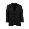 Wool One Button Tuxedo - Black