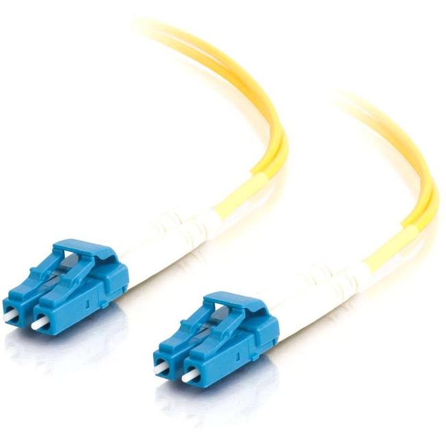 C2G 1m LC-LC 9/125 Duplex Single Mode OS2 Fiber Cable - Yellow - 3ft