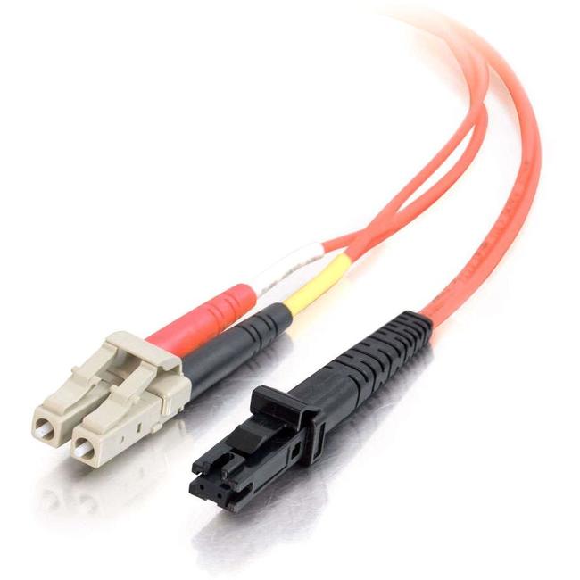 C2G-20m LC-MTRJ 62.5/125 OM1 Duplex Multimode PVC Fiber Optic Cable - Orange