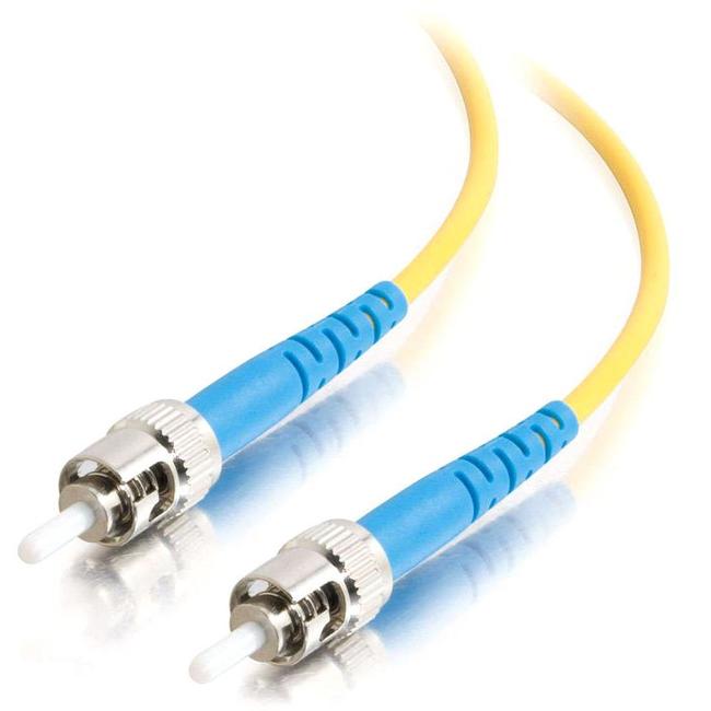 C2G-3m ST-ST 9/125 OS1 Simplex Singlemode PVC Fiber Optic Cable - Yellow