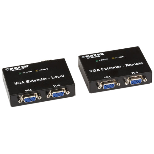 Black Box VGA Extender Kit, 2-Port Local, 2-Port Remote