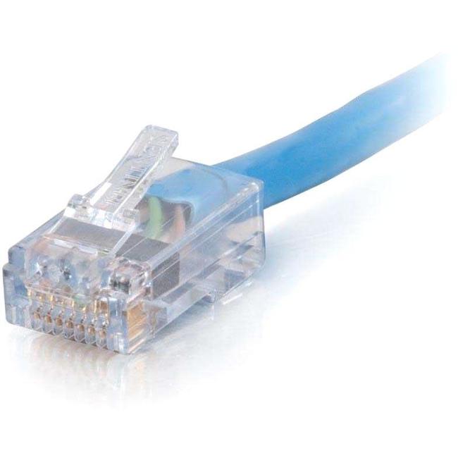 C2G-35ft Cat6 Non-Booted Network Patch Cable (Plenum-Rated) - Blue