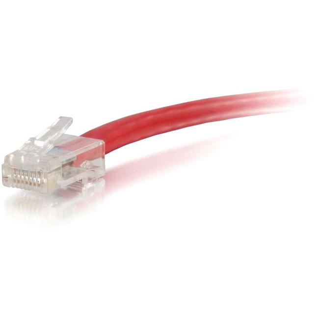 C2G-9ft Cat6 Non-Booted Unshielded (UTP) Network Patch Cable - Red