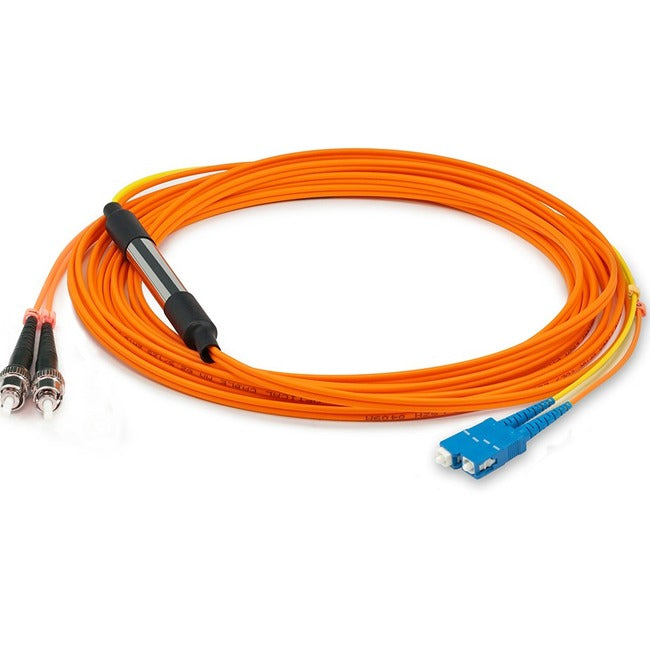 AddOn 1m SC (Male) to ST (Male) Orange OM2 & OS1 Duplex Fiber Mode Conditioning Cable