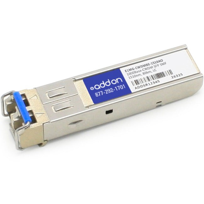 AddOn Brocade E1MG-CWDM80-1510 Compatible TAA Compliant 1000Base-CWDM SFP Transceiver (SMF, 1510nm, 80km, LC)