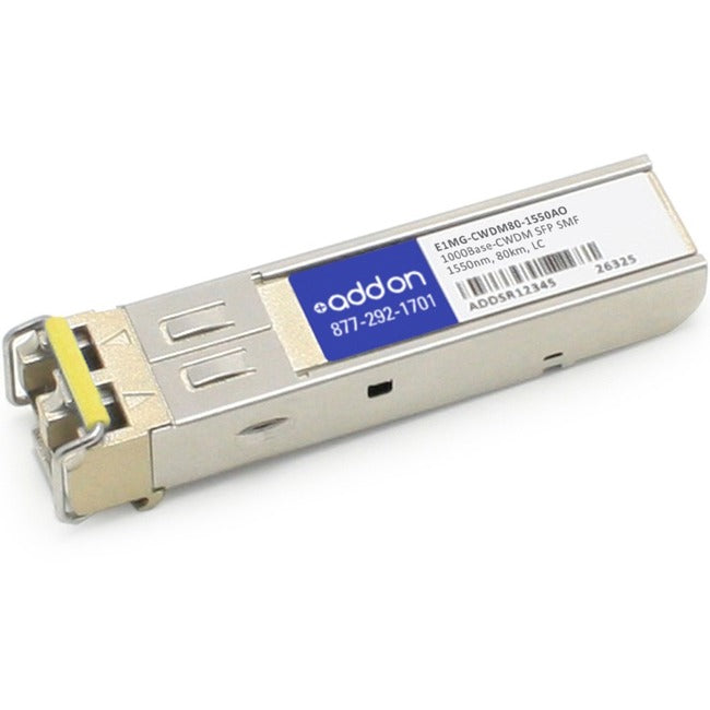 AddOn Brocade E1MG-CWDM80-1550 Compatible TAA Compliant 1000Base-CWDM SFP Transceiver (SMF, 1550nm, 80km, LC)