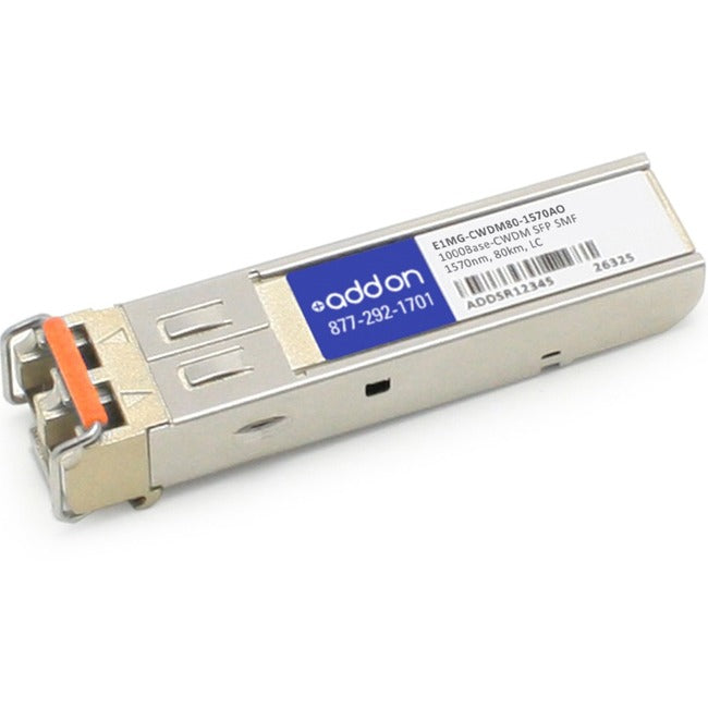 AddOn Brocade E1MG-CWDM80-1570 Compatible TAA Compliant 1000Base-CWDM SFP Transceiver (SMF, 1570nm, 80km, LC)