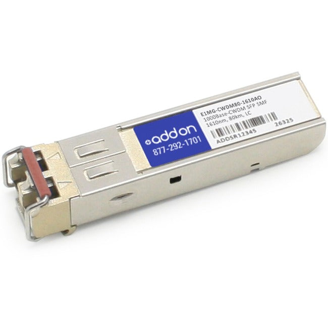 AddOn Brocade E1MG-CWDM80-1610 Compatible TAA Compliant 1000Base-CWDM SFP Transceiver (SMF, 1610nm, 80km, LC)