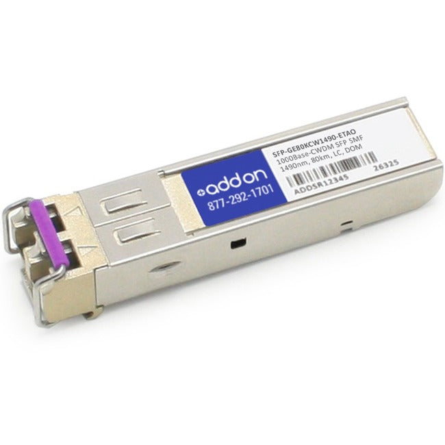 AddOn Juniper Networks SFP-GE80KCW1490-ET Compatible TAA Compliant 1000Base-CWDM SFP Transceiver (SMF, 1490nm, 80km, LC, DOM)