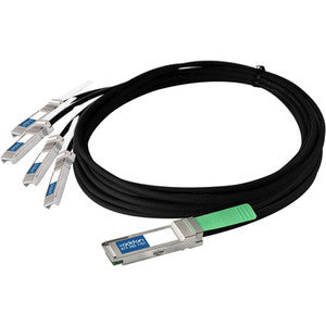 AddOn Arista Networks CAB-Q-S-5M Compatible TAA Compliant 40GBase-CU QSFP+ to 4xSFP+ Direct Attach Cable (Passive Twinax, 5m)