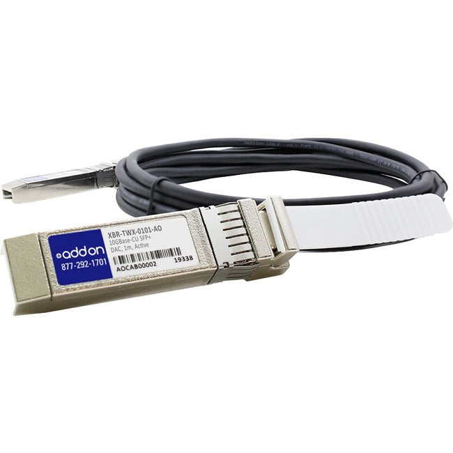 AddOn Brocade XBR-TWX-0101 Compatible TAA Compliant 10GBase-CU SFP+ to SFP+ Direct Attach Cable (Active Twinax, 1m)