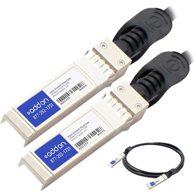 AddOn Cisco SFP-H10GB-CU5M to HP J9284B Compatible 10GBase-CU SFP+ to SFP+ Direct Attach Cable (Passive Twinax, 5m)