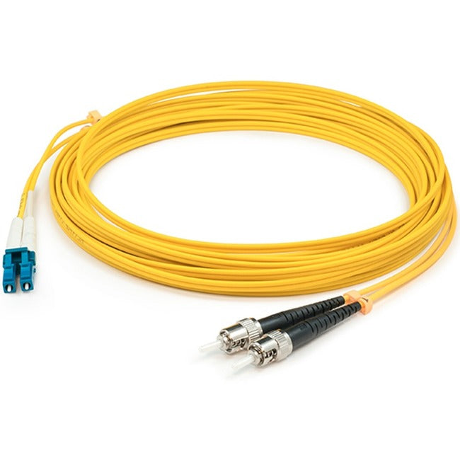 AddOn 2m LC (Male) to ST (Male) Yellow OS1 Duplex Fiber OFNR (Riser-Rated) Patch Cable