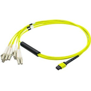 AddOn 3m Arista Networks CAB-M12P4LC-S3 Compatible MPO (Female) to 8xLC (Male) 8-strand Yellow OS1 Fiber Fanout Cable