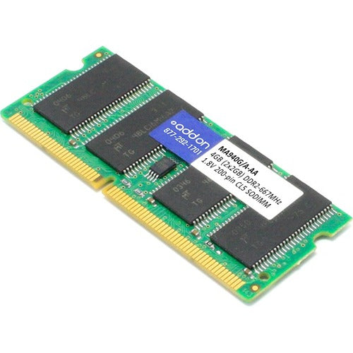 AddOn AA667D2S5/2GB x2 Apple Computer MA940G/A Compatible 4GB (2x2GB) DDR2-667MHz Unbuffered Dual Rank 1.8V 200-pin CL5 SODIMM