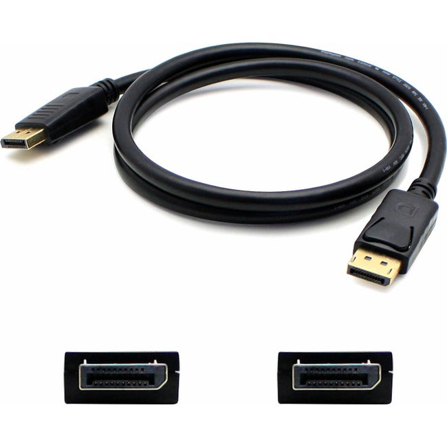 AddOn 5-Pack of 6ft HP VN567AA Compatible DisplayPort Male to Male Black Cables