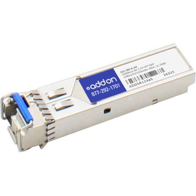 AddOn Cisco GLC-2BX-D Compatible TAA Compliant 1000Base-BX 2-Channel SFP Transceiver (SMF, 1490nmTx/1310nmRx, 10km, LC, DOM)