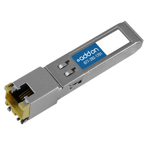 AddOn IBM 45W2813 Compatible TAA Compliant 10/100/1000Base-TX SFP Transceiver (Copper, 100m, RJ-45)