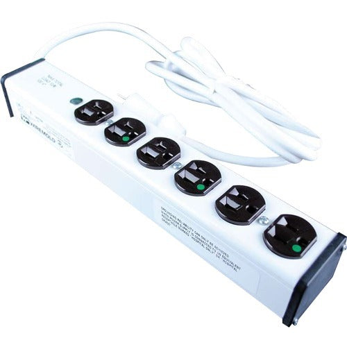 C2G 15ft Wiremold 6-Outlet Plug-In Center Unit Medical Grade Approved For Patient Care 4 Outlet Power Strip