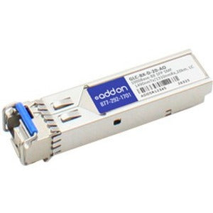 AddOn Cisco GLC-BX-D Compatible TAA Compliant 1000Base-BX SFP Transceiver (SMF, 1490nmTx/1310nmRx, 20km, LC)