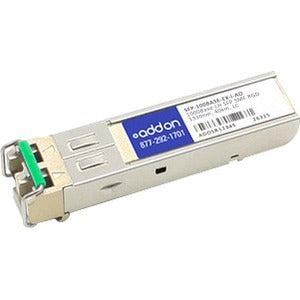 AddOn MSA and TAA Compliant 100Base-LH SFP Transceiver (SMF, 1310nm, 40km, LC, Rugged)