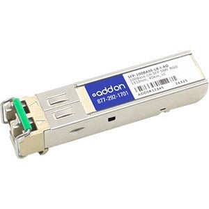 AddOn MSA and TAA Compliant 100Base-LX SFP Transceiver (SMF, 1310nm, 10km, LC, Rugged)