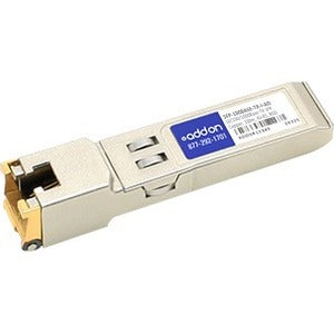 AddOn MSA and TAA Compliant 10/100/1000Base-TX SFP Transceiver (Copper, 100m, RJ-45, Rugged)