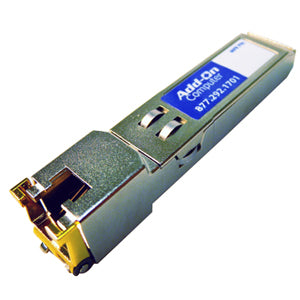 AddOn HP J8177C Compatible TAA Compliant 10/100/1000Base-TX SFP Transceiver (Copper, 100m, RJ-45)