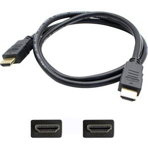 AddOn 1ft HDMI Male to Male Black Cable