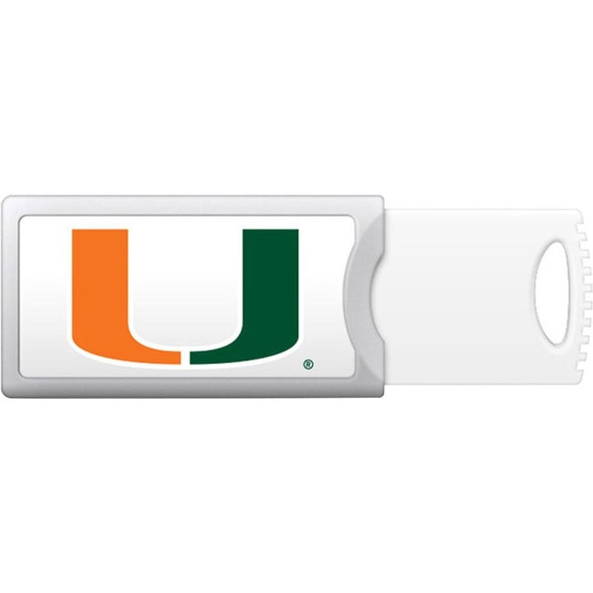 OTM University of Miami Push USB Flash Drive, Classic