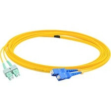 AddOn 5m ASC (Male) to SC (Male) Yellow OS1 Duplex Fiber OFNR (Riser-Rated) Patch Cable