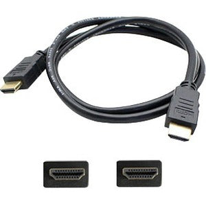 AddOn Dell 331-2292 Compatible 91cm (3.0ft) HDMI 1.3 Male to Male Black Stacking Cable