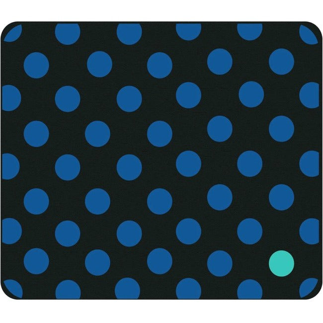 OTM Classic Prints Black Mouse Pad, Dotty Gone Blue