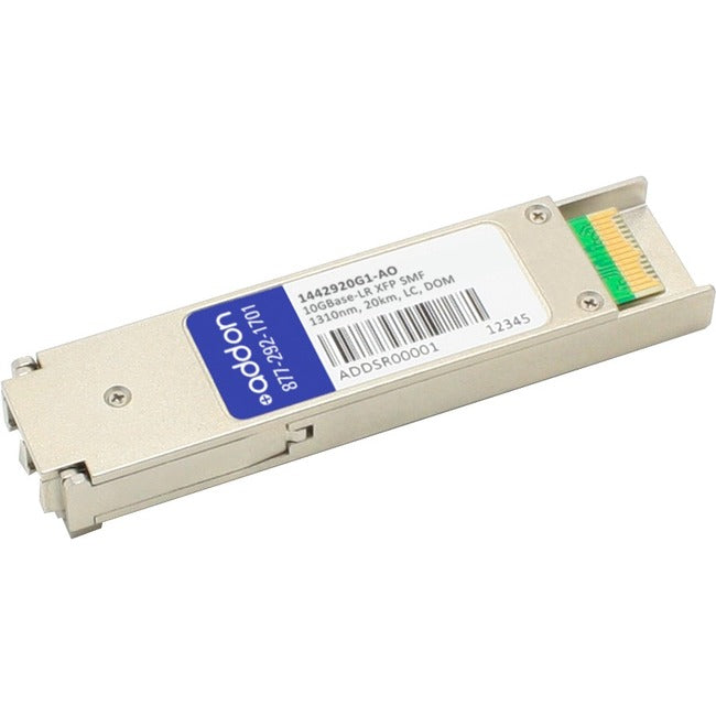 AddOn ADTRAN 1442920G1 Compatible TAA Compliant 10GBase-LR XFP Transceiver (SMF, 1310nm, 10km, LC, DOM)