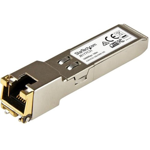 StarTech.com HP J8177C Compatible SFP Module - 1000BASE-T Copper SFP Transceiver - Lifetime Warranty - 1 Gbps - Maximum Transfer Distance: 100 m (328 ft)