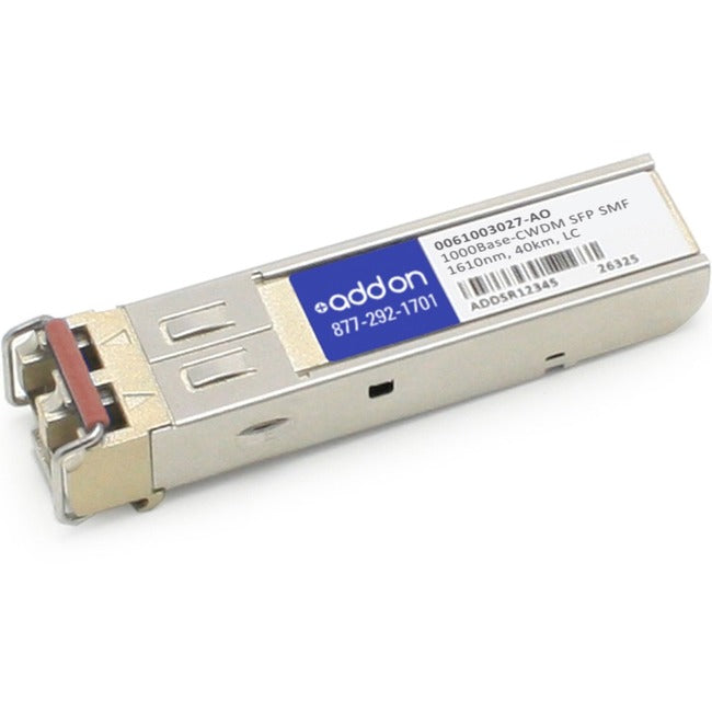 AddOn ADVA 0061003027 Compatible TAA Compliant 1000Base-CWDM SFP Transceiver (SMF, 1610nm, 70km, LC)