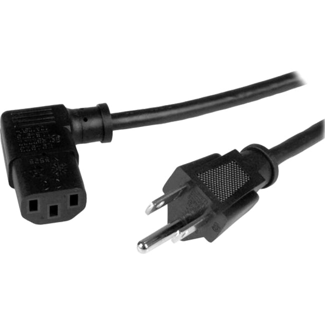 StarTech.com 3 ft Computer Power Cord - NEMA 5-15P to Right-Angle C13 - 18AWG