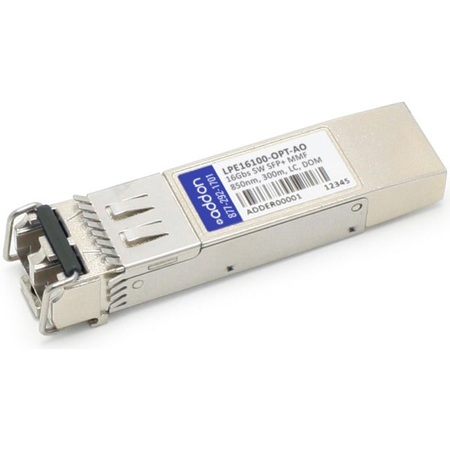 AddOn Emulex LPe16100-OPT Compatible TAA Compliant 16Gbs Fibre Channel SW SFP+ Transceiver (MMF, 850nm, 300m, LC)