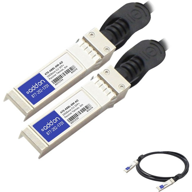 AddOn Dell Compatible TAA Compliant 10GBase-CU SFP+ to SFP+ Direct Attach Cable (Passive Twinax, 6m)