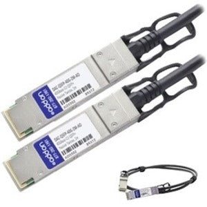 AddOn Dell DAC-QSFP-40G-0.5M Compatible TAA Compliant 40GBase-CU QSFP+ to QSFP+ Direct Attach Cable (Passive Twinax, 0.5m)