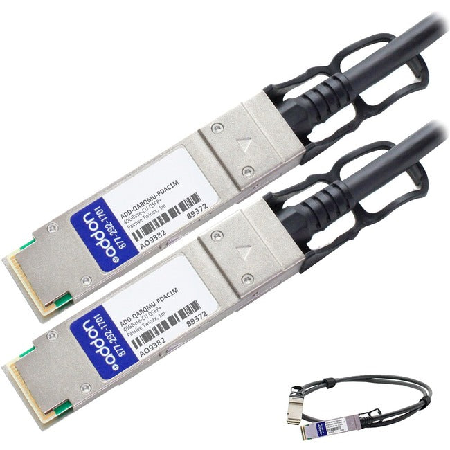 AddOn Arista Networks CAB-Q-Q-1M to Multiple OEM Compatible TAA Compliant 40GBase-CU QSFP+ to QSFP+ Direct Attach Cable (Passive Twinax, 1m)