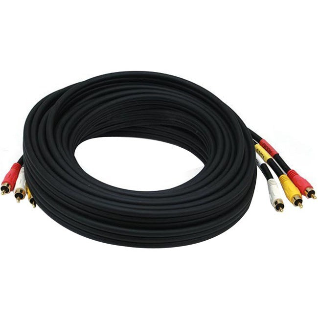 Monoprice RCA Coaxial Composite Video and Stereo Audio Cable, 25ft